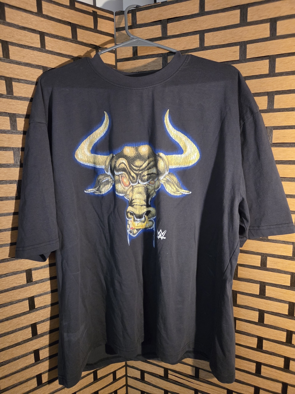 Ripple Junction Black Tee with Yellow and Blue Bull Graphic